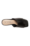 NYDJ Alanah Mule Sandals In Leather - Black