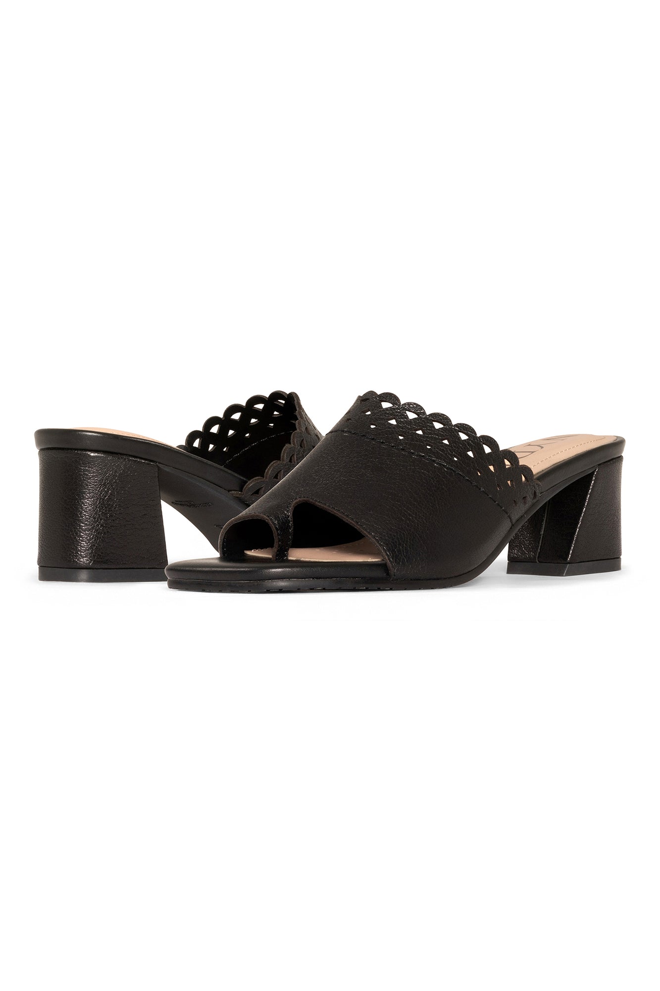 NYDJ Alanah Mule Sandals In Leather - Black