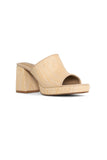 NYDJ Dewi Platform Sandals In Raffia - Natural