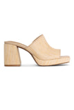 NYDJ Dewi Platform Sandals In Raffia - Natural