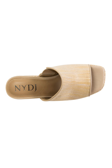 NYDJ Dewi Platform Sandals In Raffia - Natural