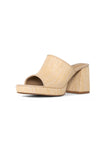 NYDJ Dewi Platform Sandals In Raffia - Natural