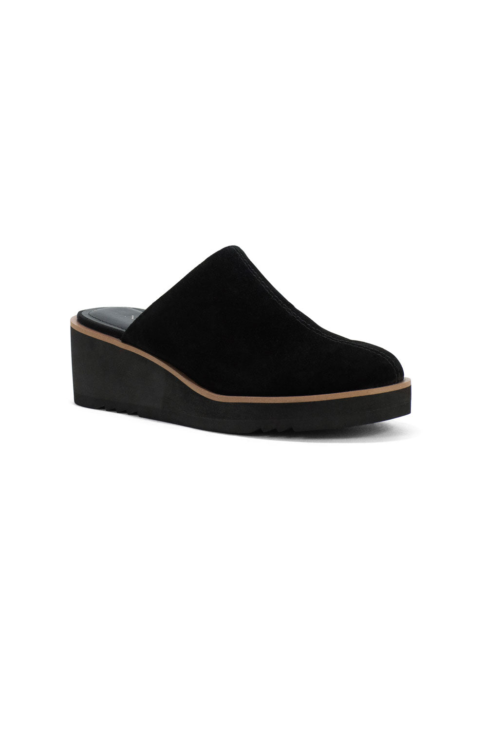 Black wedge mules uk best sale