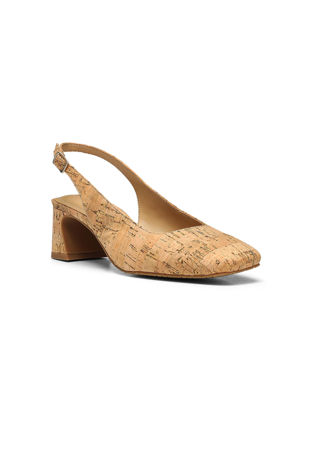 Faelynn Slingback Heels In Cork - Natural Tan | NYDJ