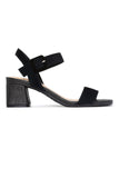 NYDJ Gaiana High Heel Sandals In Suede - Black