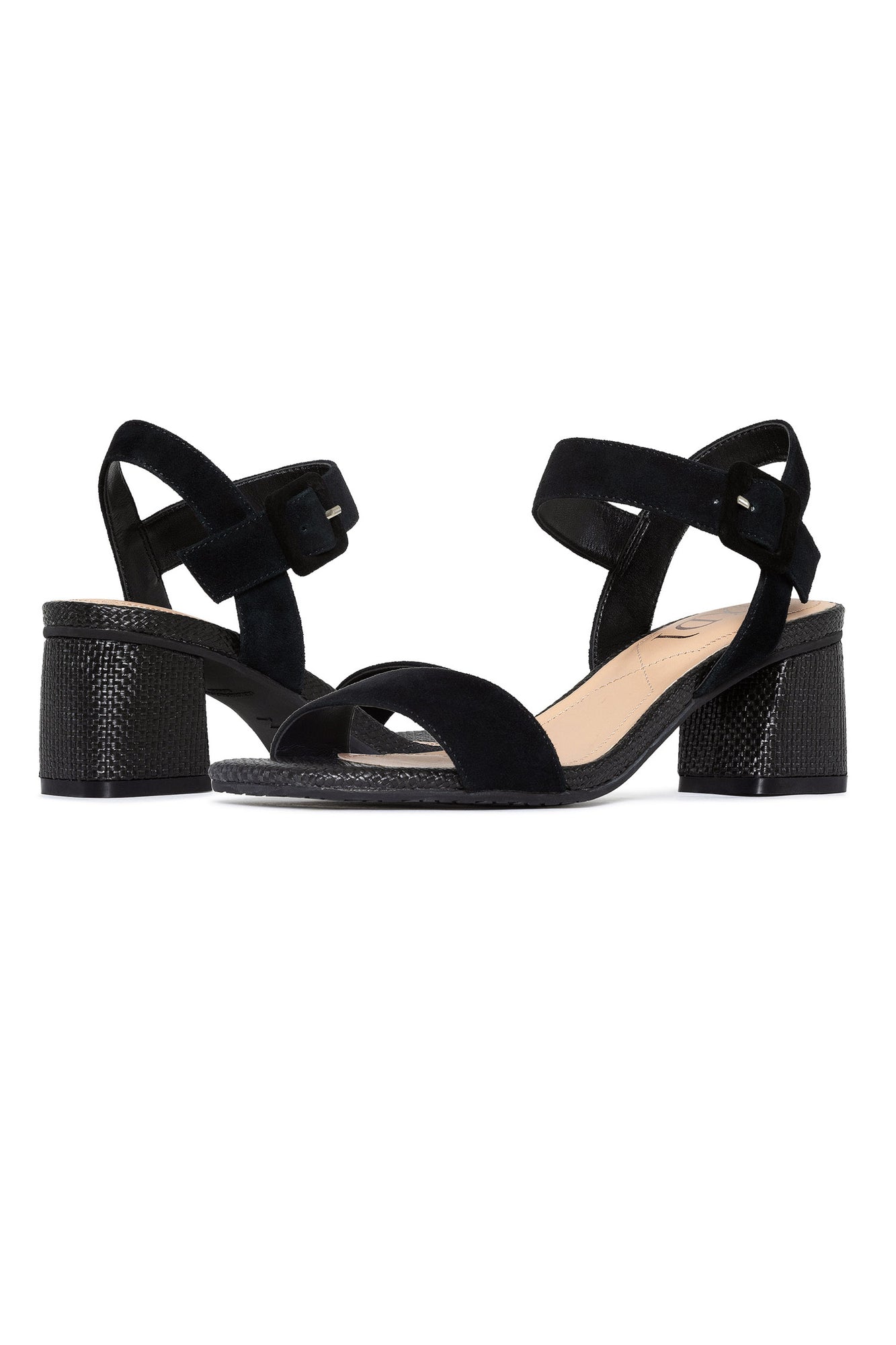 NYDJ Gaiana High Heel Sandals In Suede - Black