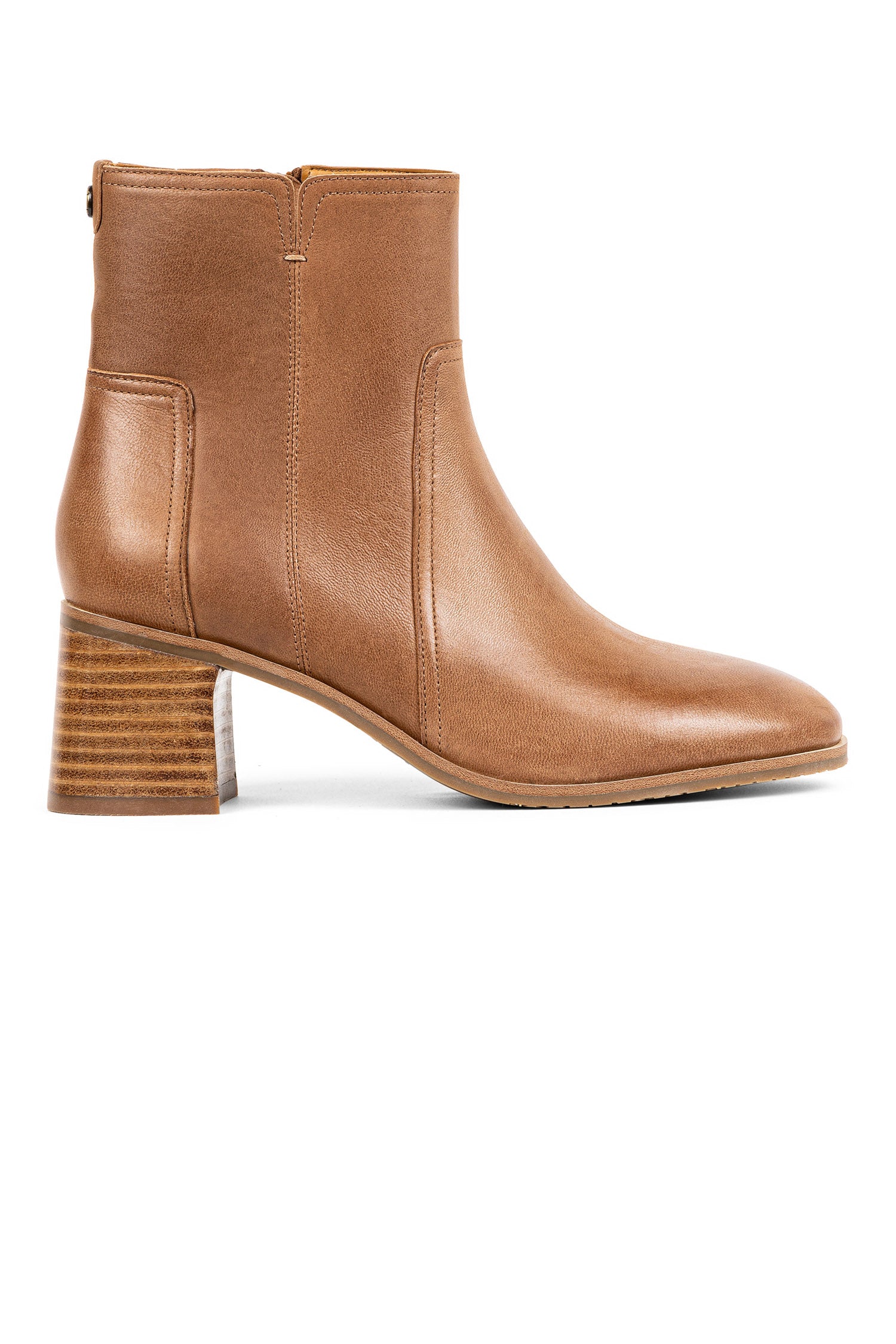 Cognac brown booties best sale