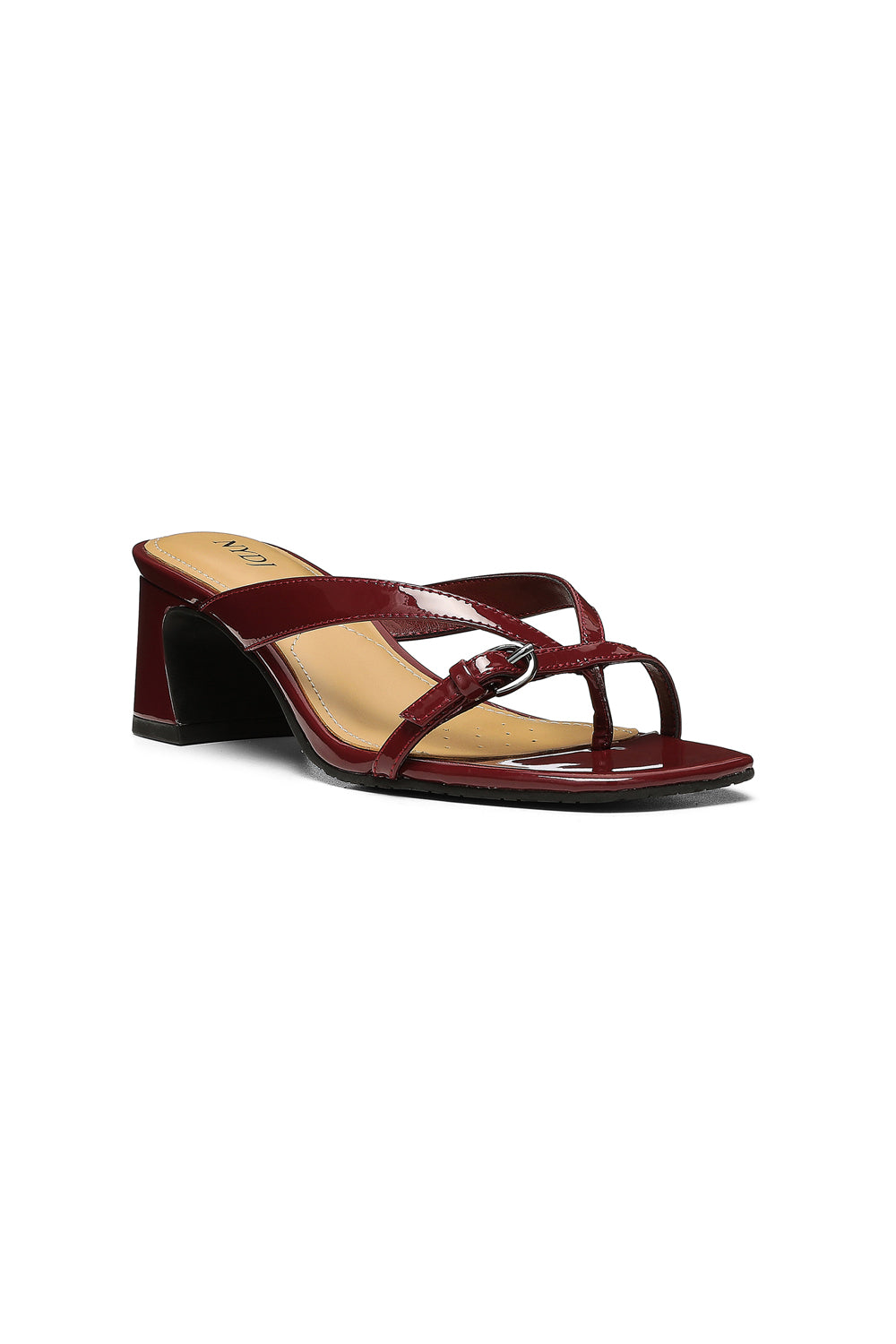 Burgundy mid heel sandals hotsell