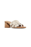 NYDJ Gloriana Mule Sandals In Metallic Suede - Pewter