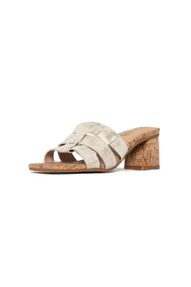 NYDJ Gloriana Mule Sandals In Metallic Suede - Pewter