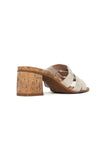 NYDJ Gloriana Mule Sandals In Metallic Suede - Pewter