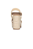 NYDJ Houston Platform Sandals In Suede And Raffia - Natural