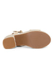NYDJ Houston Platform Sandals In Suede And Raffia - Natural
