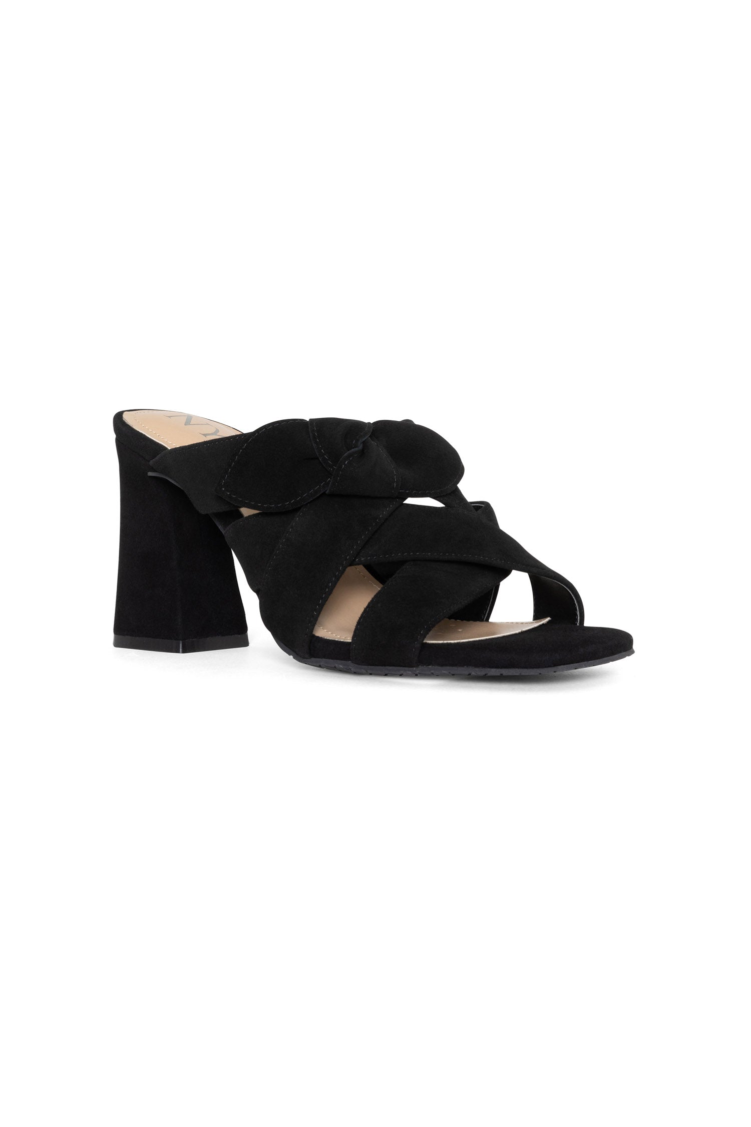Loreri Mule Sandals In Suede Black Black NYDJ