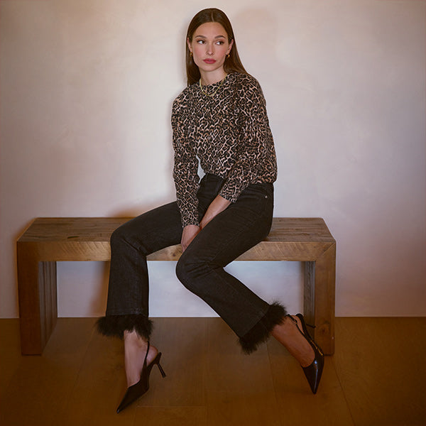 Click here to shop women's luxe jeans