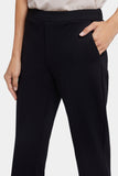 NYDJ Cassidy Ankle Pull-On Trouser Pants In Ponte Knit With Cuffs - Black