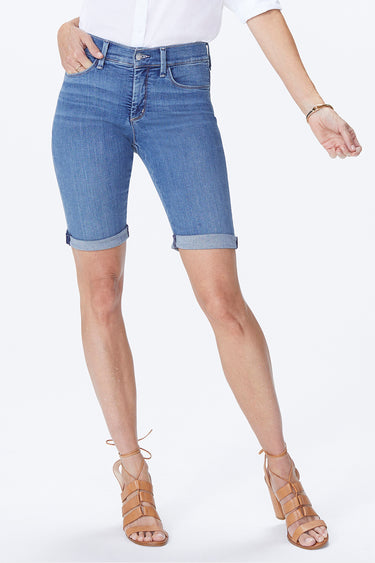 NYDJ Briella 11 Inch Denim Shorts With Roll Cuffs - Heyburn Wash