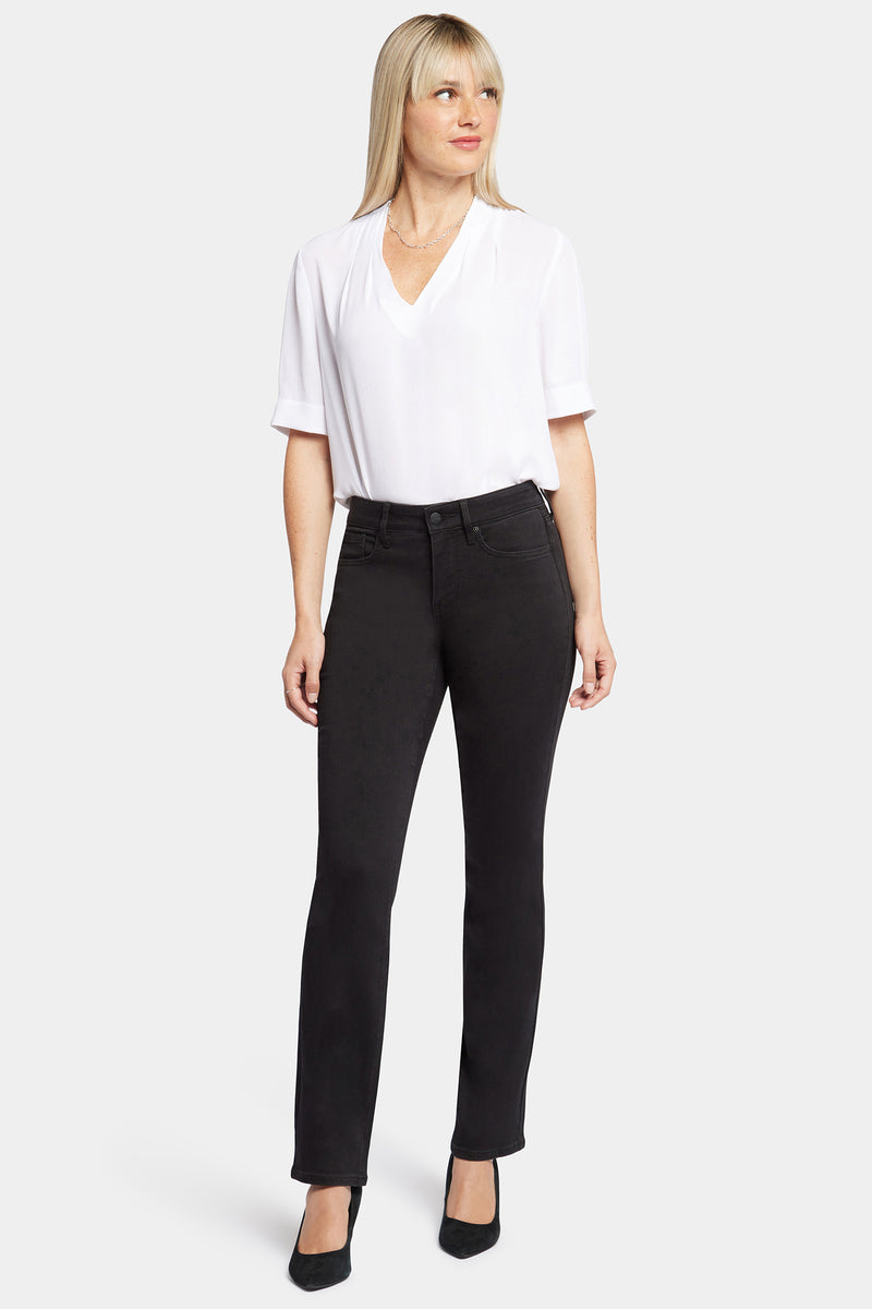 NYDJ Marilyn Straight Jeans In Sure Stretch® Denim - Black