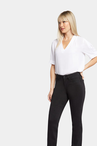 NYDJ Marilyn Straight Jeans In Sure Stretch® Denim - Black