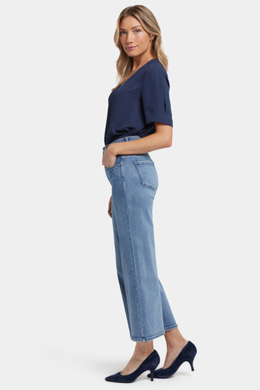 NYDJ Teresa Wide Leg Ankle Jeans In Sure Stretch® Denim With High Rise - Minorca Isle