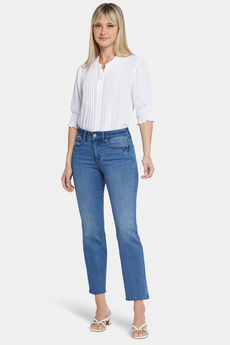 Shop our Marilyn Straight Ankle Jeans in Blue Island