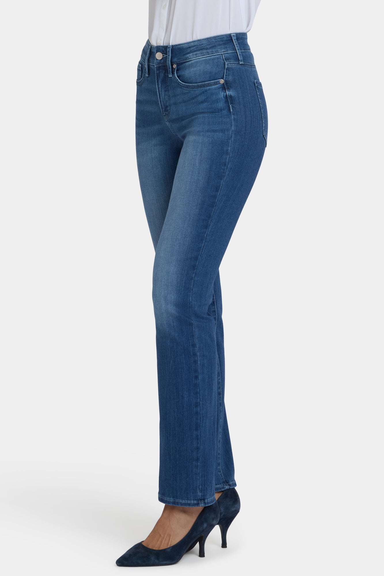 NYDJ Marilyn Straight Jeans In Sure Stretch® Denim - Cool Marine