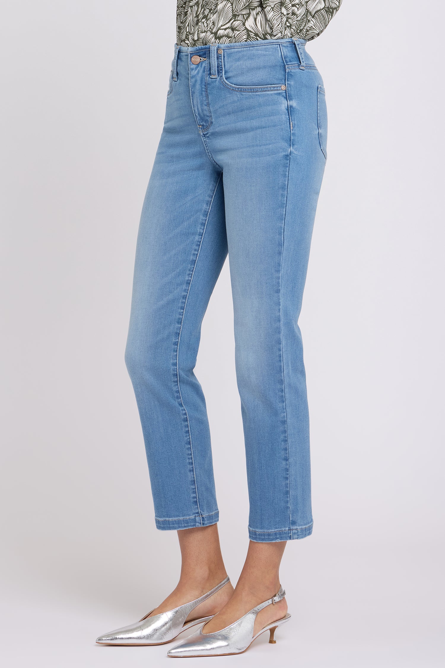 Sheri Slim Straight Ankle Jeans In Sure Stretch® Denim With Top Sheri Slim Straight Ankle Jeans In Sure Stretch® Denim With Top