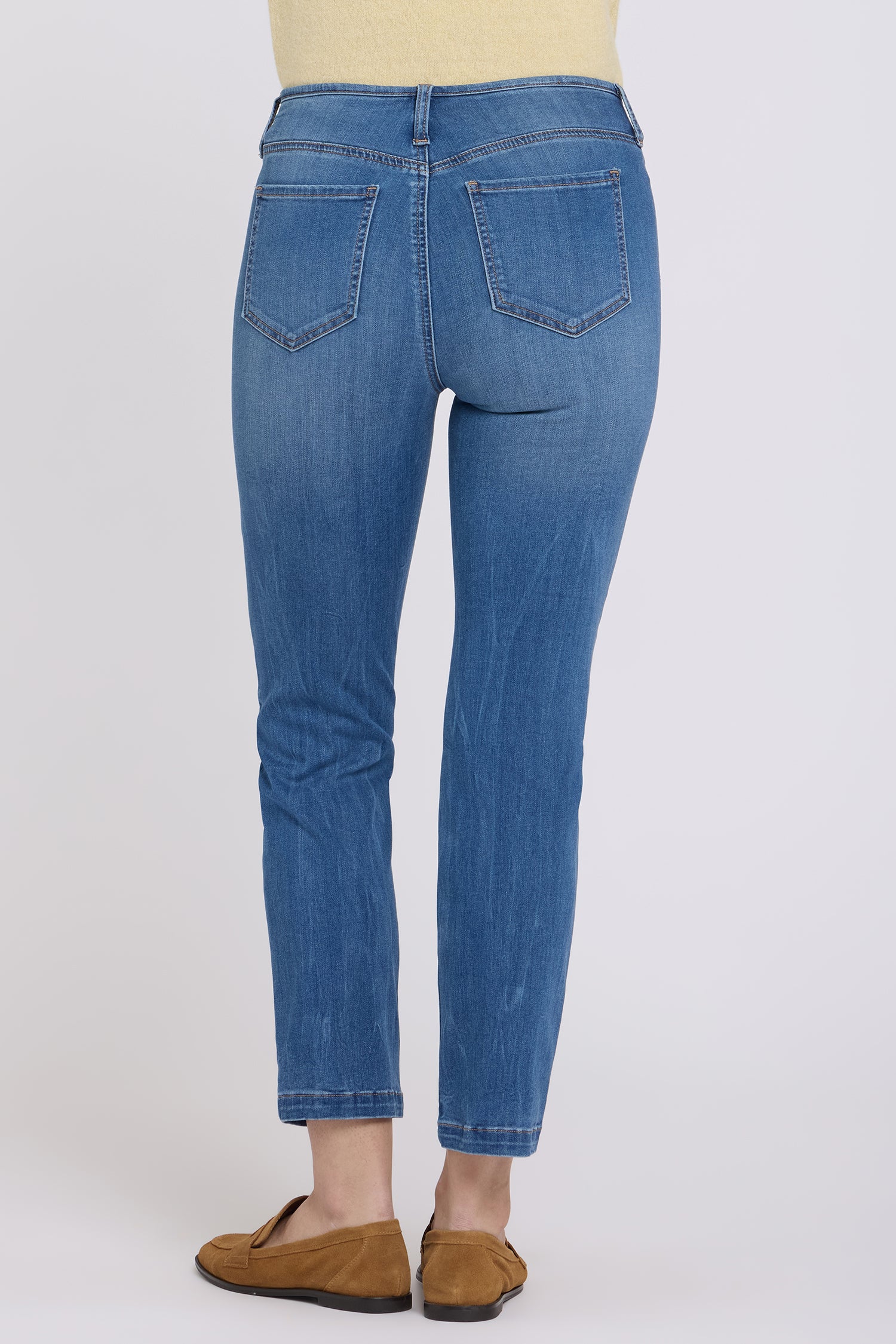 Sheri Slim Straight Ankle Jeans In Sure Stretch® Denim With Top