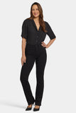 NYDJ Marilyn Straight Jeans In Sure Stretch® Denim - Black Rinse