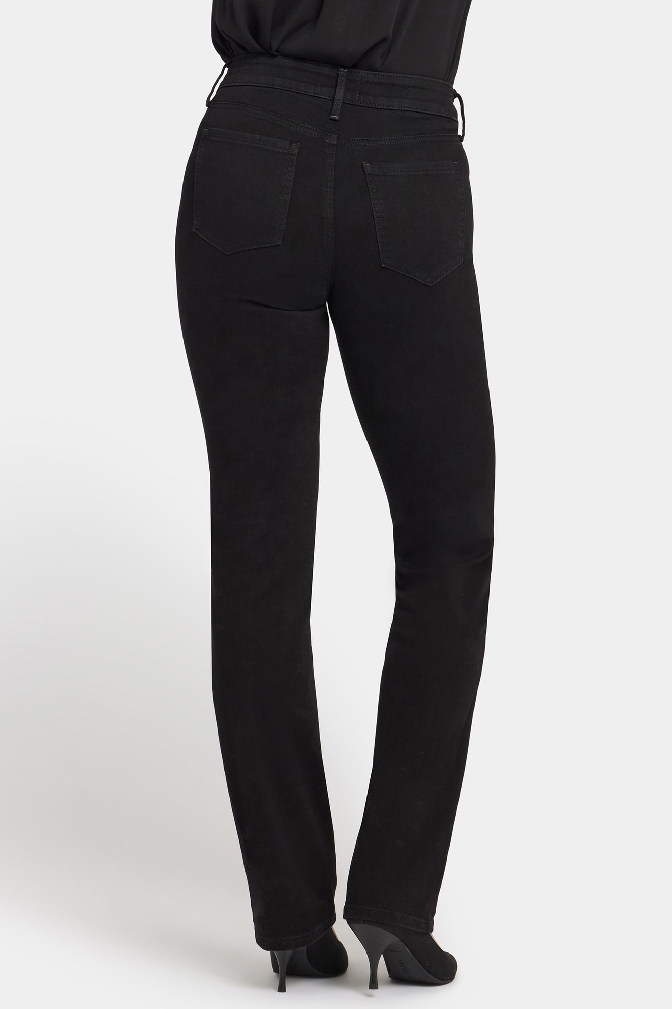NYDJ Marilyn Straight Jeans In Sure Stretch® Denim - Black Rinse