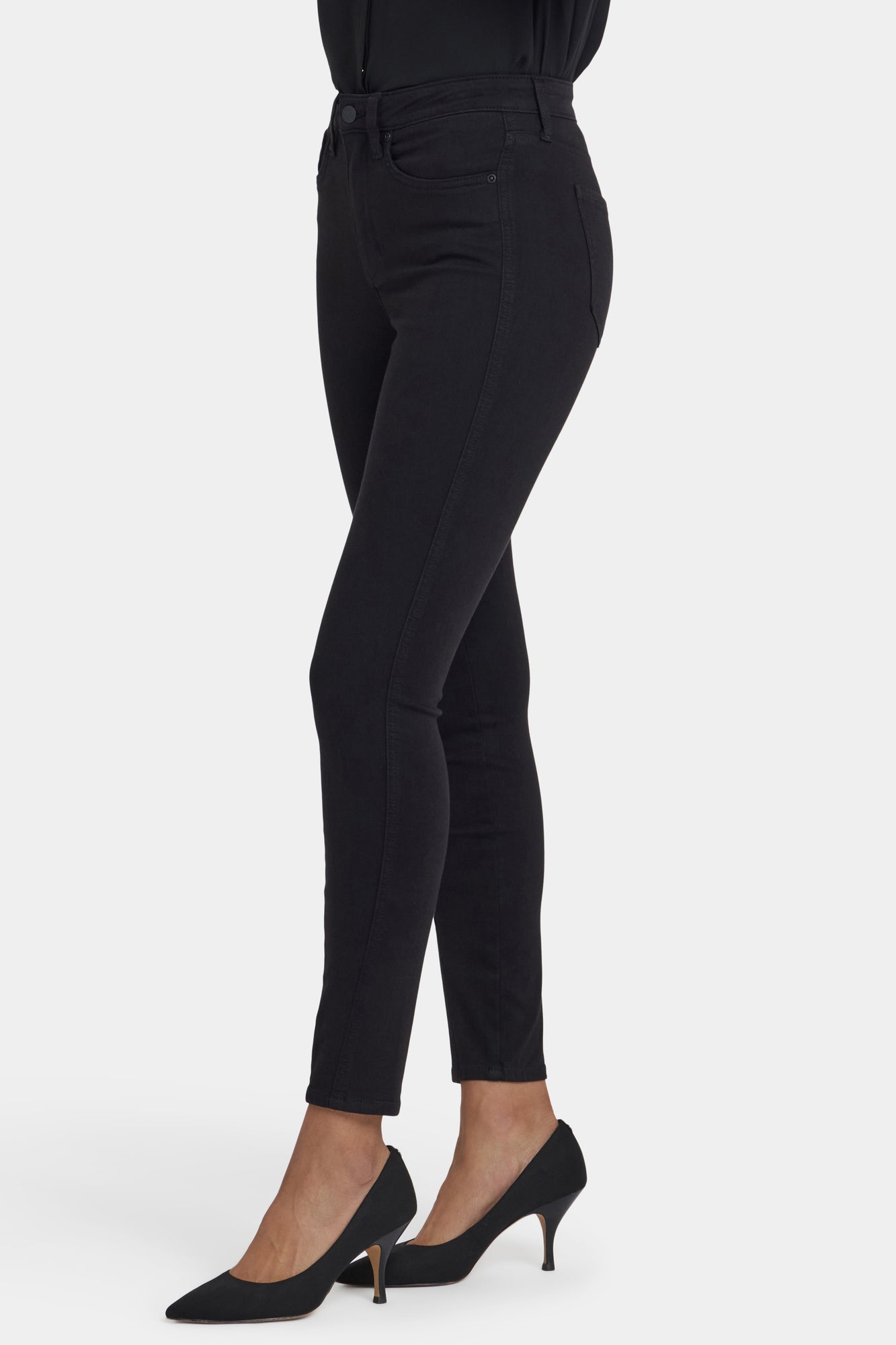 NYDJ Ami Skinny Jeans In Sure Stretch® Denim With High Rise And Contoured Seams - Black