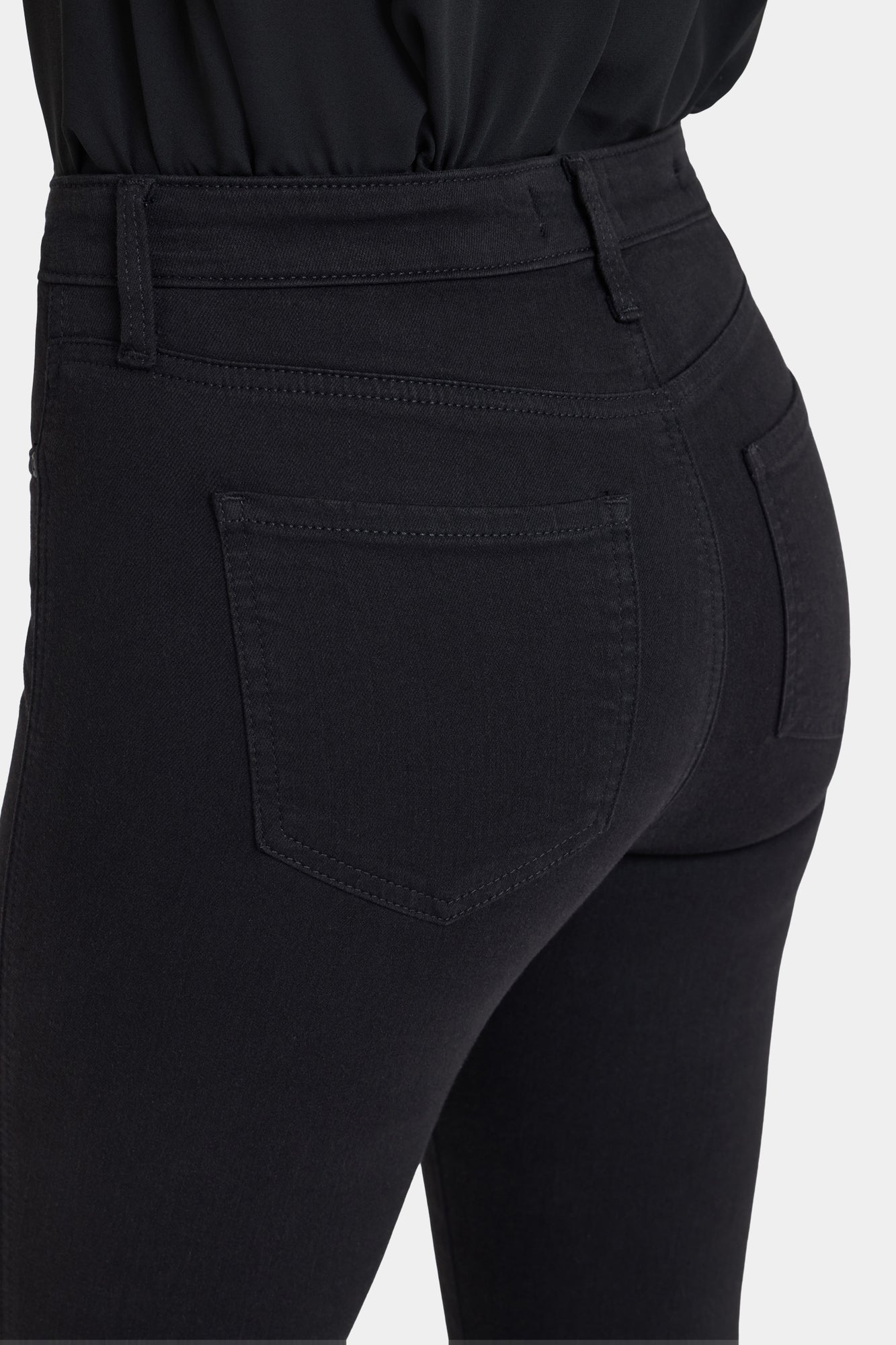 NYDJ Ami Skinny Jeans In Sure Stretch® Denim With High Rise And Contoured Seams - Black