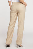 NYDJ Marilyn Straight Pants In Stretch Linen - Feather