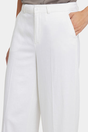 NYDJ Morgan Trouser Pants In Stretch Linen - White