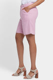 NYDJ Relaxed Shorts In Stretch Linen - Pink Nectar