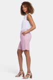 NYDJ Relaxed Shorts In Stretch Linen - Pink Nectar