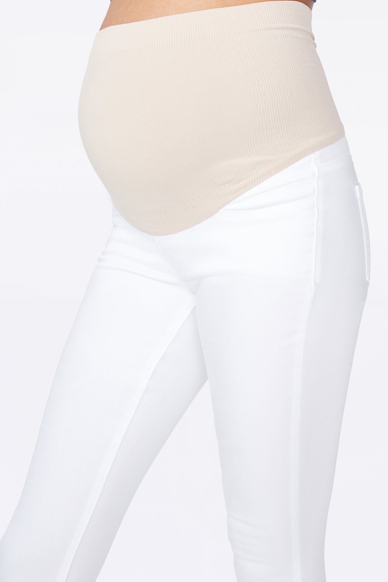 NYDJ Straight Maternity Jeans - Optic White