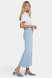 NYDJ Brodi Wide Leg Ankle Jeans In Cool Embrace® Denim With High Rise And Frayed Hems - Clear Waters