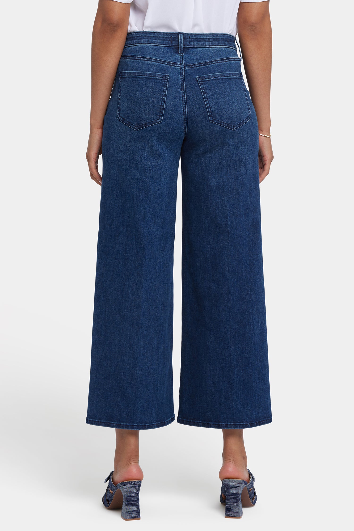 i-bui Brodi Wide Leg Ankle Jeans In Cool Embrace® Denim With High