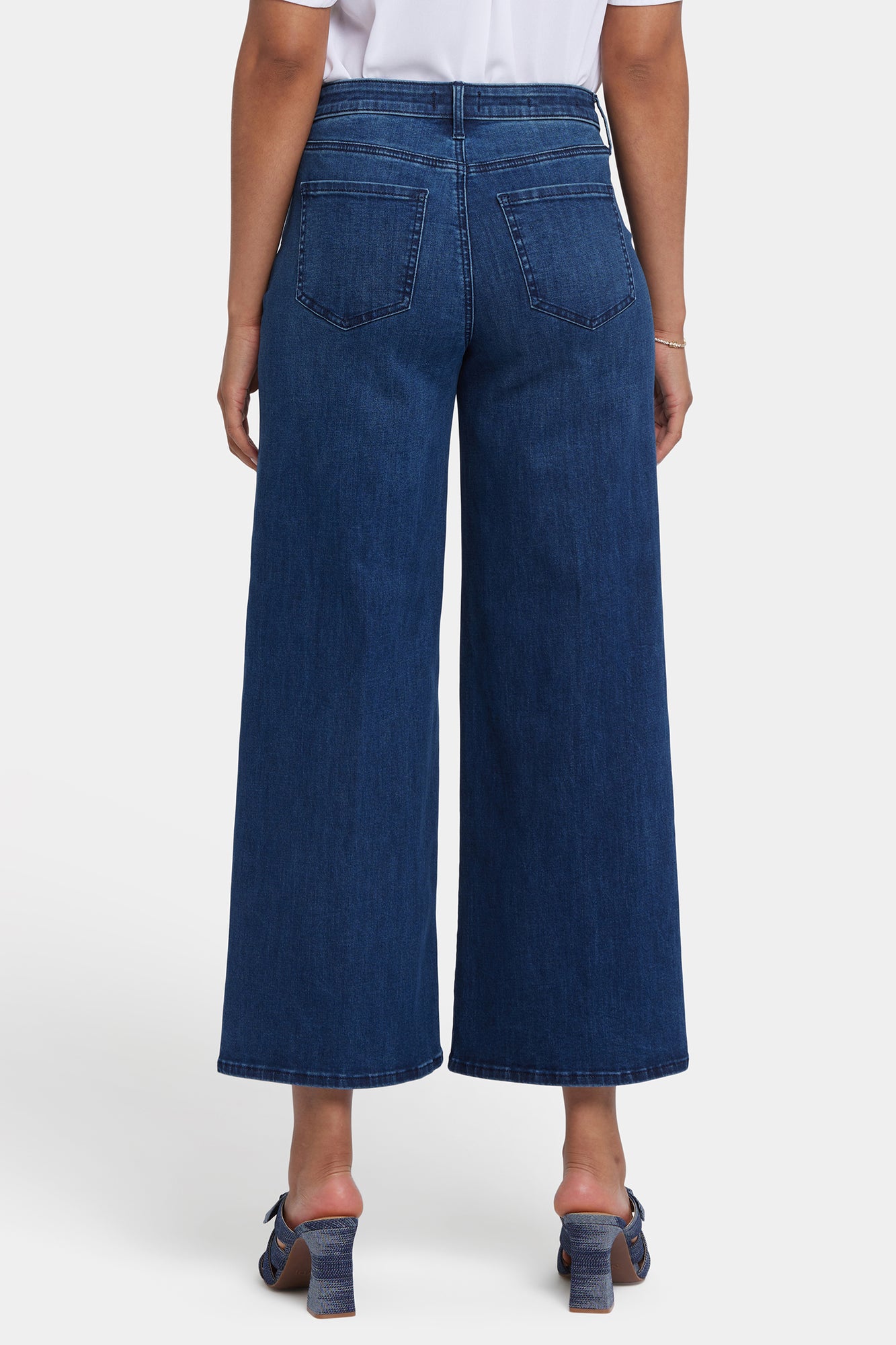 NYDJ Brodi Wide Leg Ankle Jeans In Cool Embrace® Denim With High Rise - Ibiza Blues
