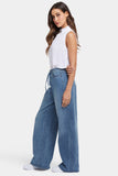 NYDJ Cindi Relaxed Wide Leg Jeans In Cool Embrace® Denim With Drawstring Waist - Majorca Bay