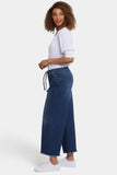 NYDJ Cindi Relaxed Wide Leg Ankle Jeans In Cool Embrace® Denim With Drawstring Waist And Frayed Hems - Rio Rapids