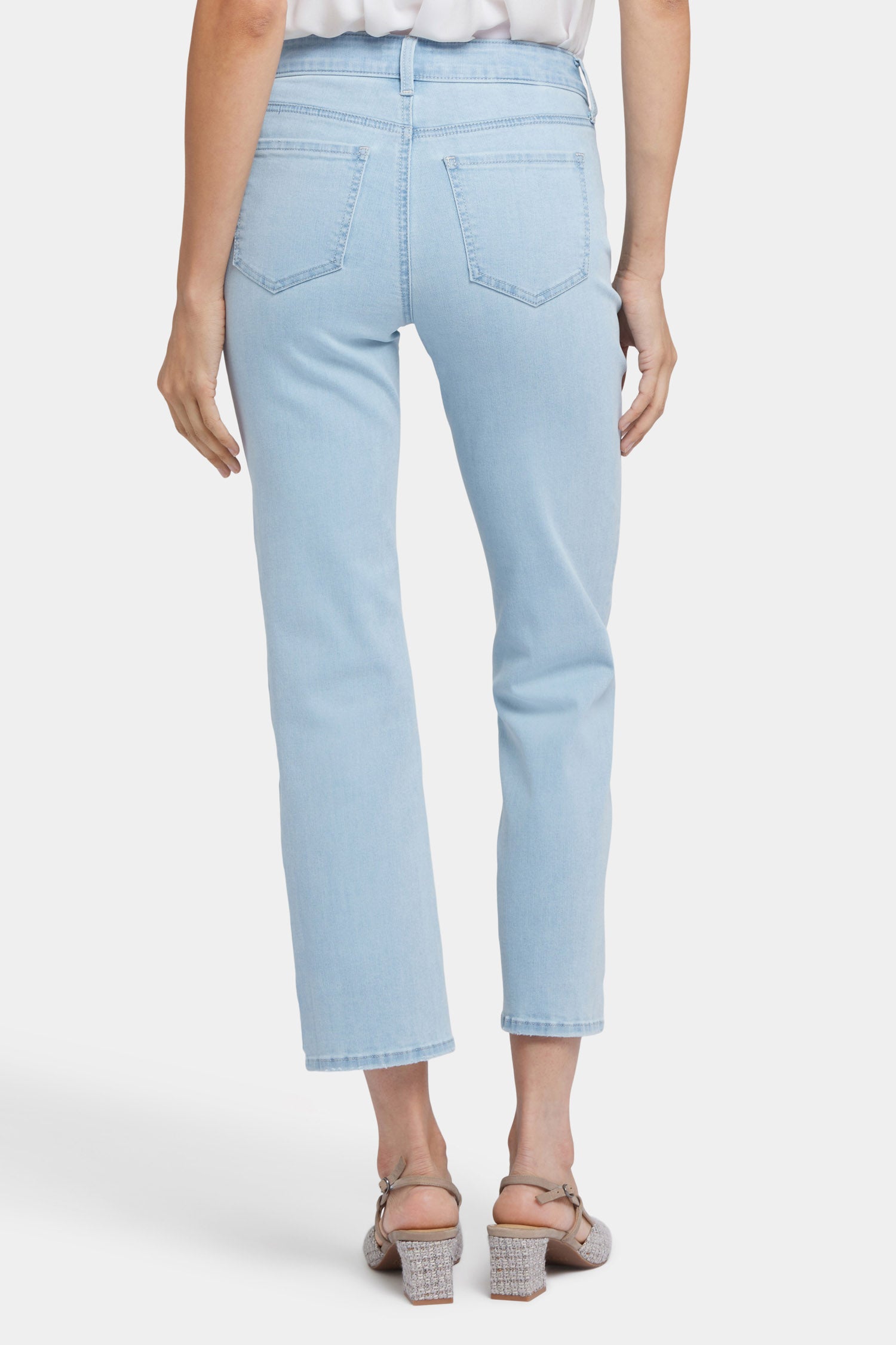 Marilyn Straight Ankle Jeans In Cool Embrace® Denim - Clear