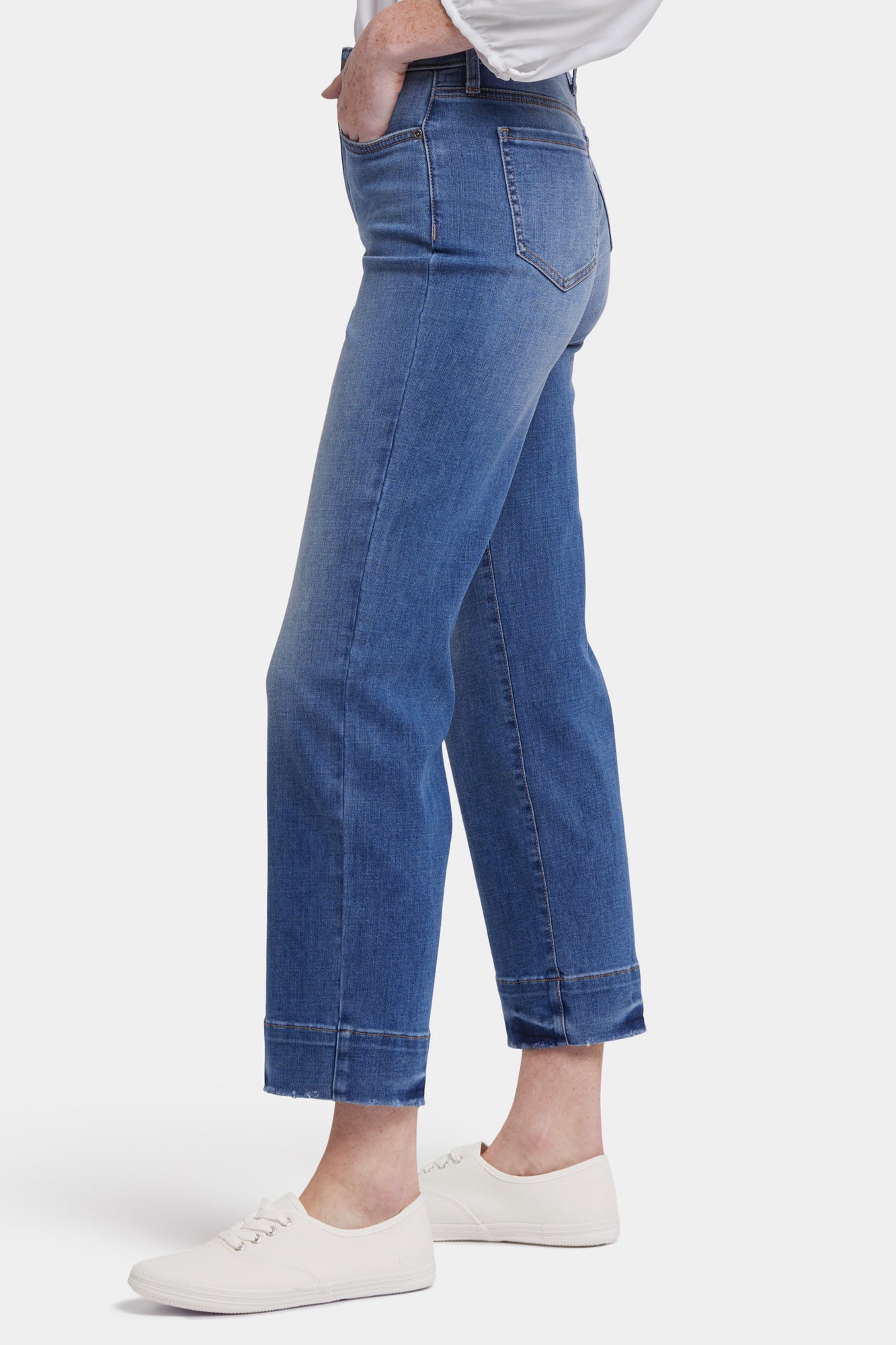 NYDJ Bailey Relaxed Straight Ankle Jeans With High Rise And 2 1/2