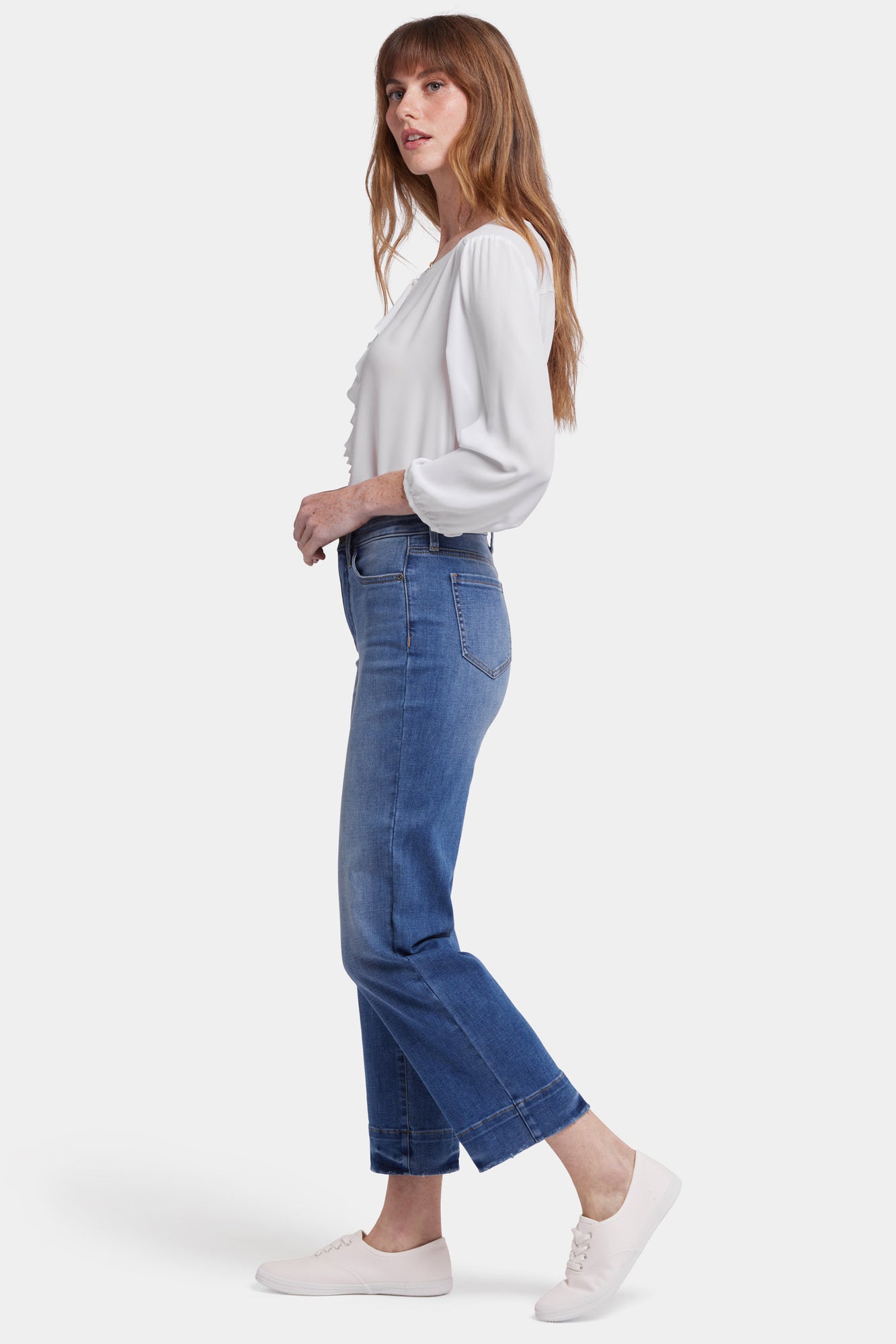 NYDJ Bailey Relaxed Straight Ankle Jeans With High Rise And 2 1/2