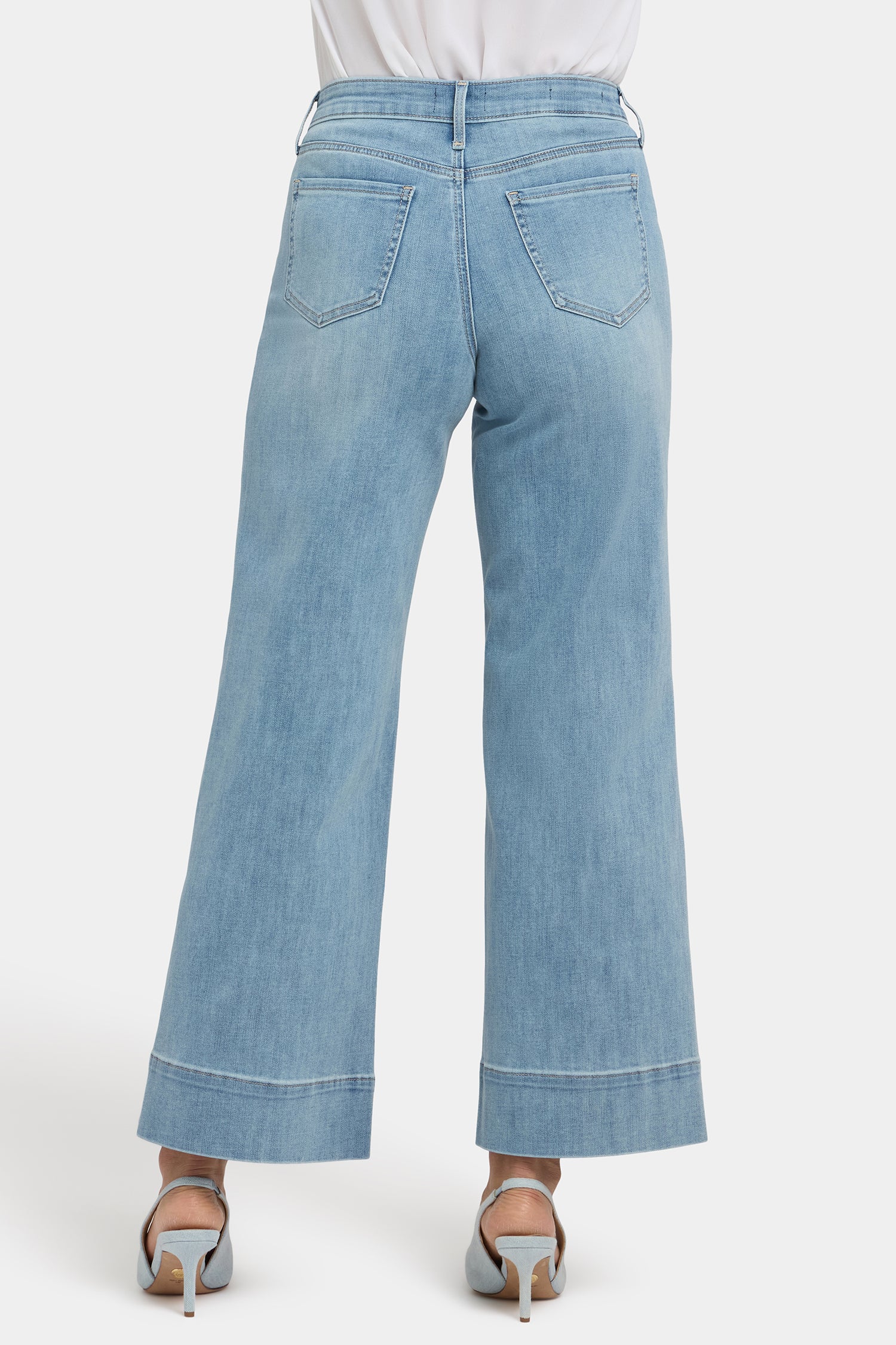 Teresa Wide Leg Ankle Jeans With 3