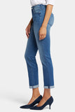NYDJ Sheri Slim Ankle Jeans With Roll Cuffs - Blue Island