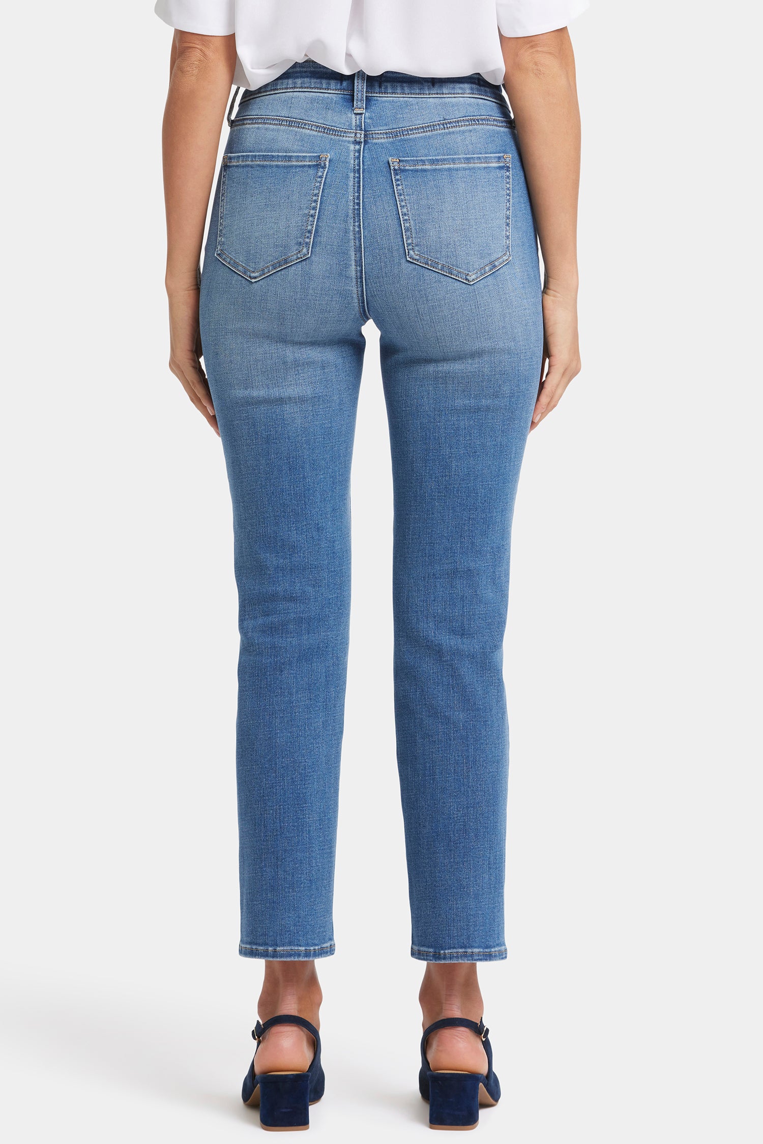 Sheri Slim Ankle Jeans With High Rise - Aspen Sky Blue | NYDJ