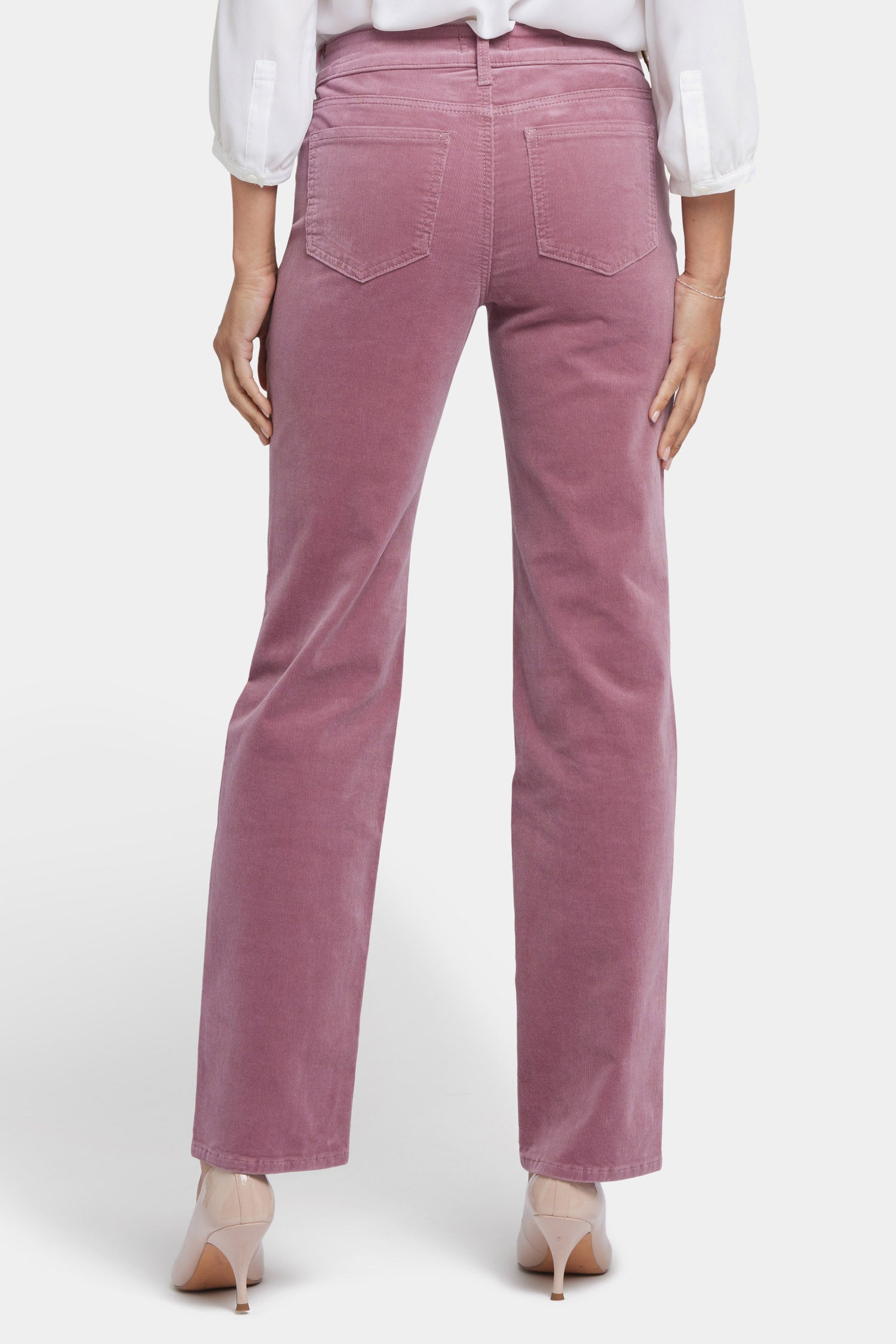 Marilyn Straight Pants In Fine Wale Stretch Corduroy - Fairy Falls Purple |  NYDJ