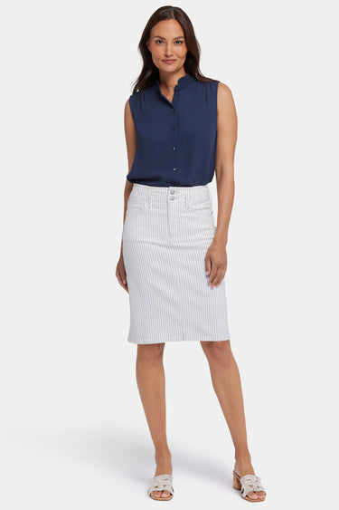 NYDJ High Waist Skirt - Palencia Stripe